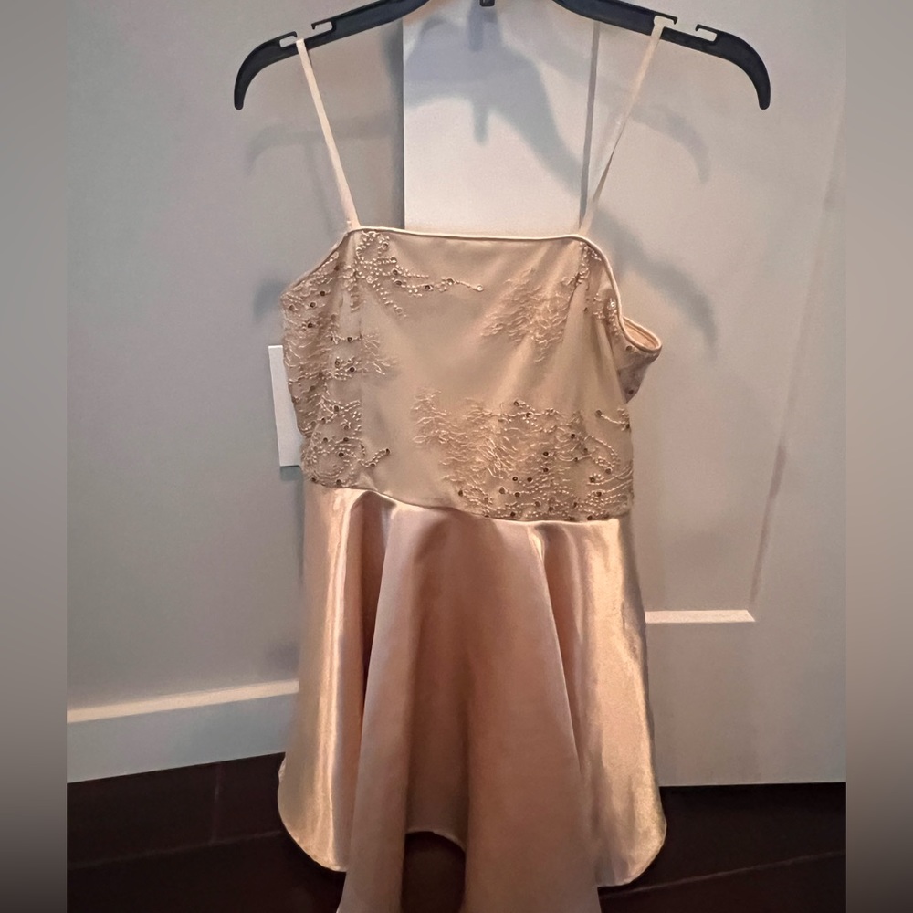 Gold sequined dress for girls, size 12
